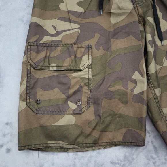 The Mountain Shorts Mens 30 Camouflage Military Bulldog Drawstring Bottoms - Picture 10 of 16